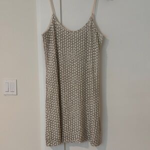 White bridal sequin mini